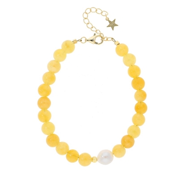 Nuni Florence armbånd i forgyldt sølv A3152-Yellow